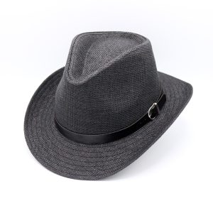 Black Summer Cowboy Cowgirl Hat, Boho Cowboy Hat, Fedora Hats, Western Style Hat, Man Summer Hat, Women Summer Hat, Sun Hat, Beach Hat