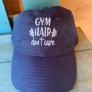 Gym Hair Don't Care Hat: Women's Petite Fit Baseball Cap