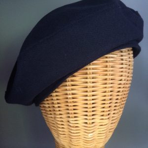 Wool Flannel Beret: Classic French Style, Adjustable Fit