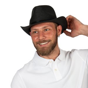 Black Summer Straw Cowboy Cowgirl Hat, Boho Cowboy Hat, Fedora Hats, Western Style Hat, Man, Women Summer Hat, Sun Hat, Beach Hat