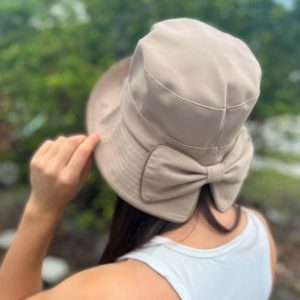 1920s Vintage Cloche Bucket Hat Packable Ladies Church Derby Party Fashion Floppy Lady Summer Hat with Bow & Chin Strap