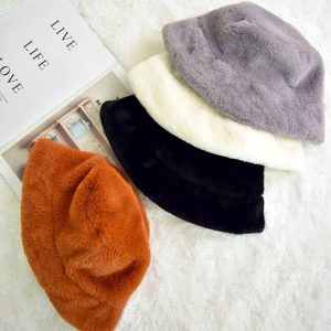 Soft Faux Fur Bucket Hat