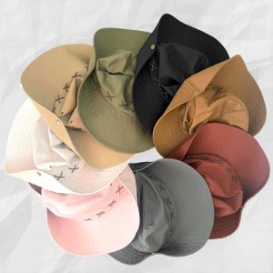 Distressed Wide Brim Bucket Hat, Summer Beach Bucket Hat, UV Sun Hat, Boonie Safari Outdoor Fishing Hiking Hat Waterproof Sun Hat