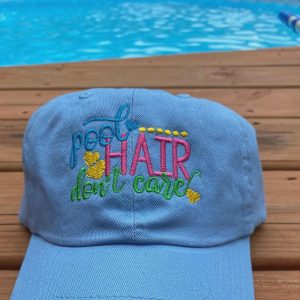 Pool Hair Hat Unisex Cotton Chino Twill Ball Cap