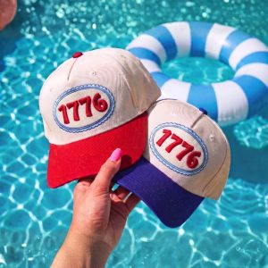 1776 USA Embroidered Baseball Cap, July 4th Independence Day Hat